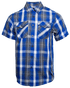 BLUE LINE BAMBOO SHORT SLEEVE BUTTON UP - MENS